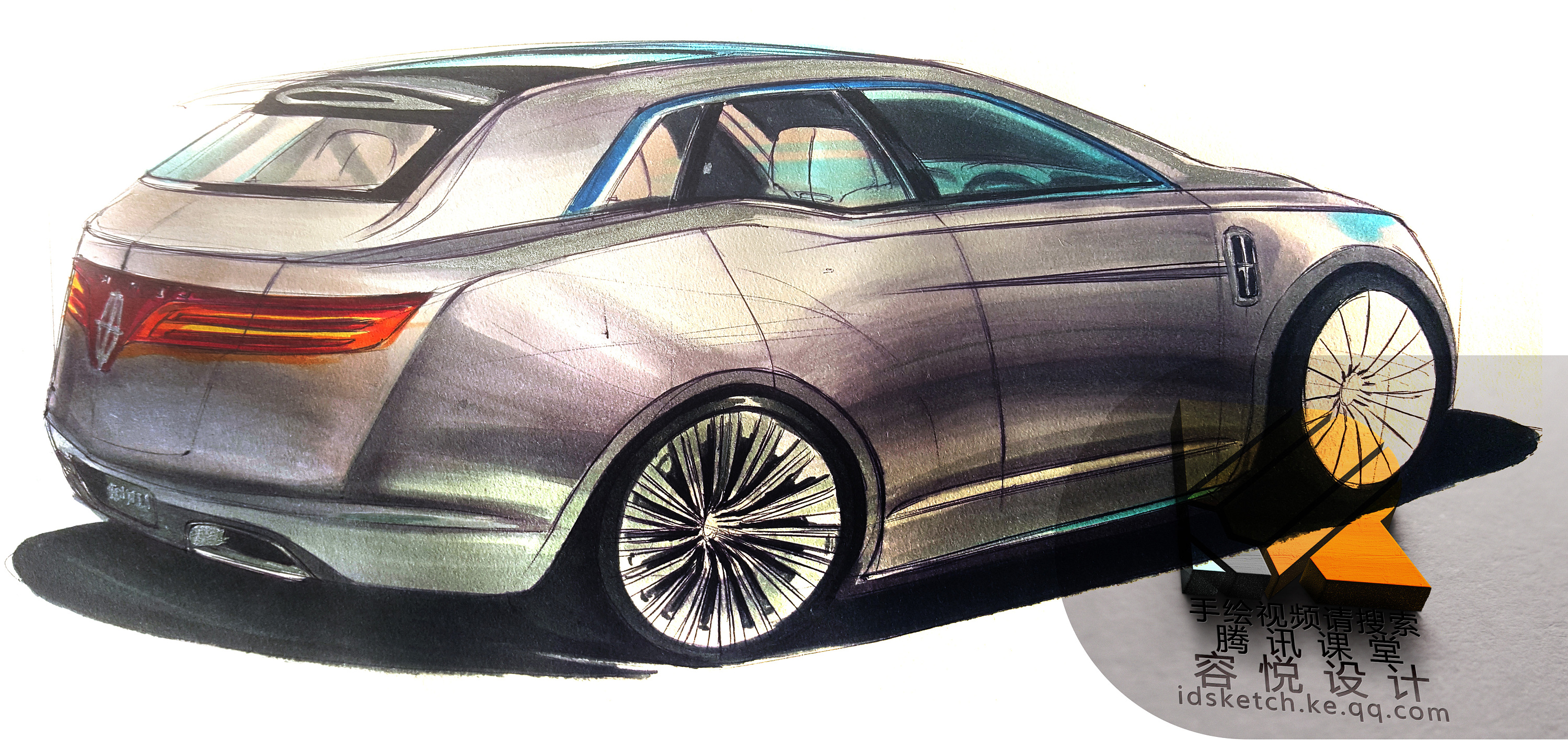 工业设计产品设计汽车设计马克笔手绘工业设计考研手绘